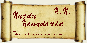 Najda Nenadović vizit kartica